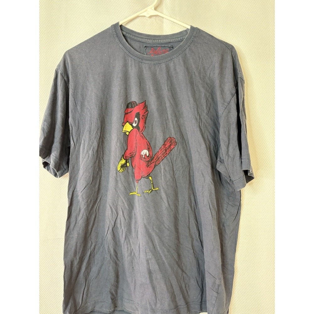 St Louis Cardinals Red Jacket T Shirt Sz L MLB Soft Retro Logo